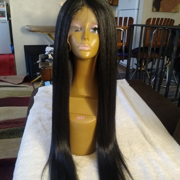 Human hair blend lace front wig - Picture 11 of 11